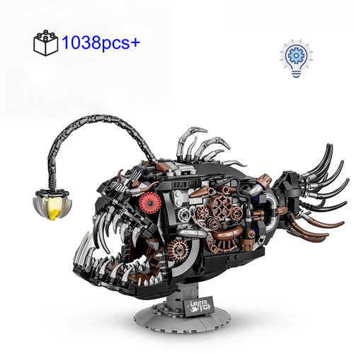 Mechanical Lantern Fish - 1038pcs Technical MOC Building Set