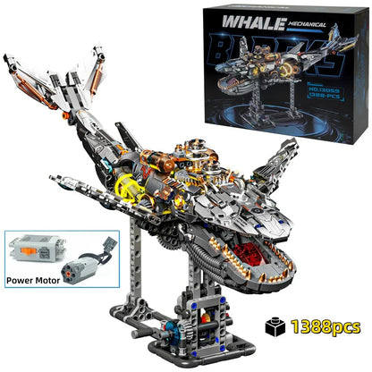 Mechanical Whale - 1388Pcs Bionic Motion MOC Building Set