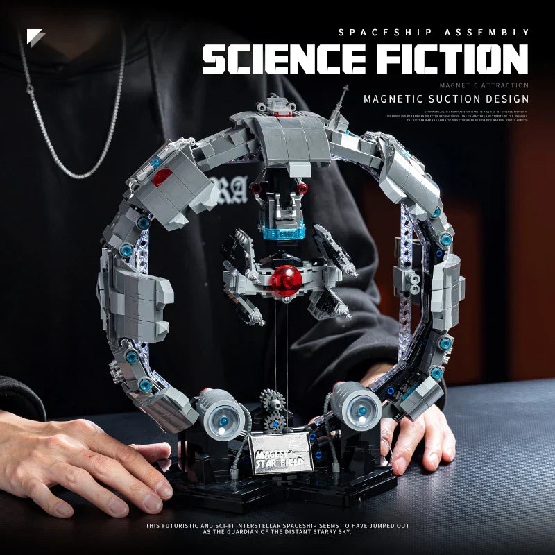 Galactic TIE Starship - Space Fighter Building Block Set