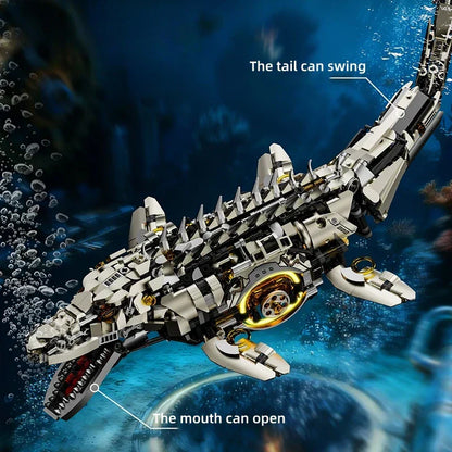 Technical Mosasaurus - 1413pcs Motorized Building Set