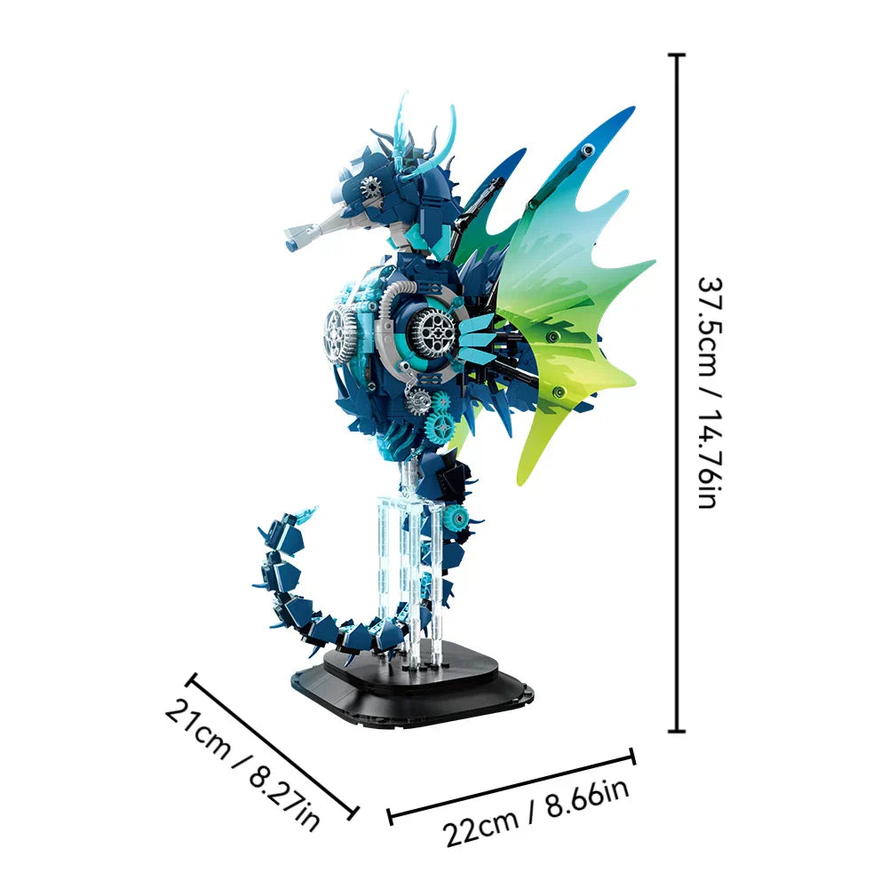 Mechanical Seahorse - 1003-Piece Ocean Building Set