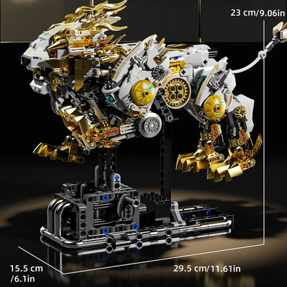 Motorized Lion - Kinetic Mechanical Building Set