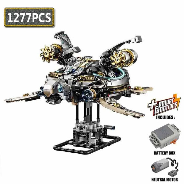 AquaMech Sea Turtle - 1277pc Mechanical Building Block Model