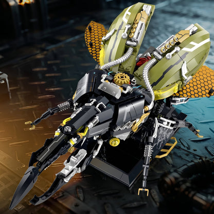 CyberMech Neon Insect Series - Cyberpunk Building Block Model Kit